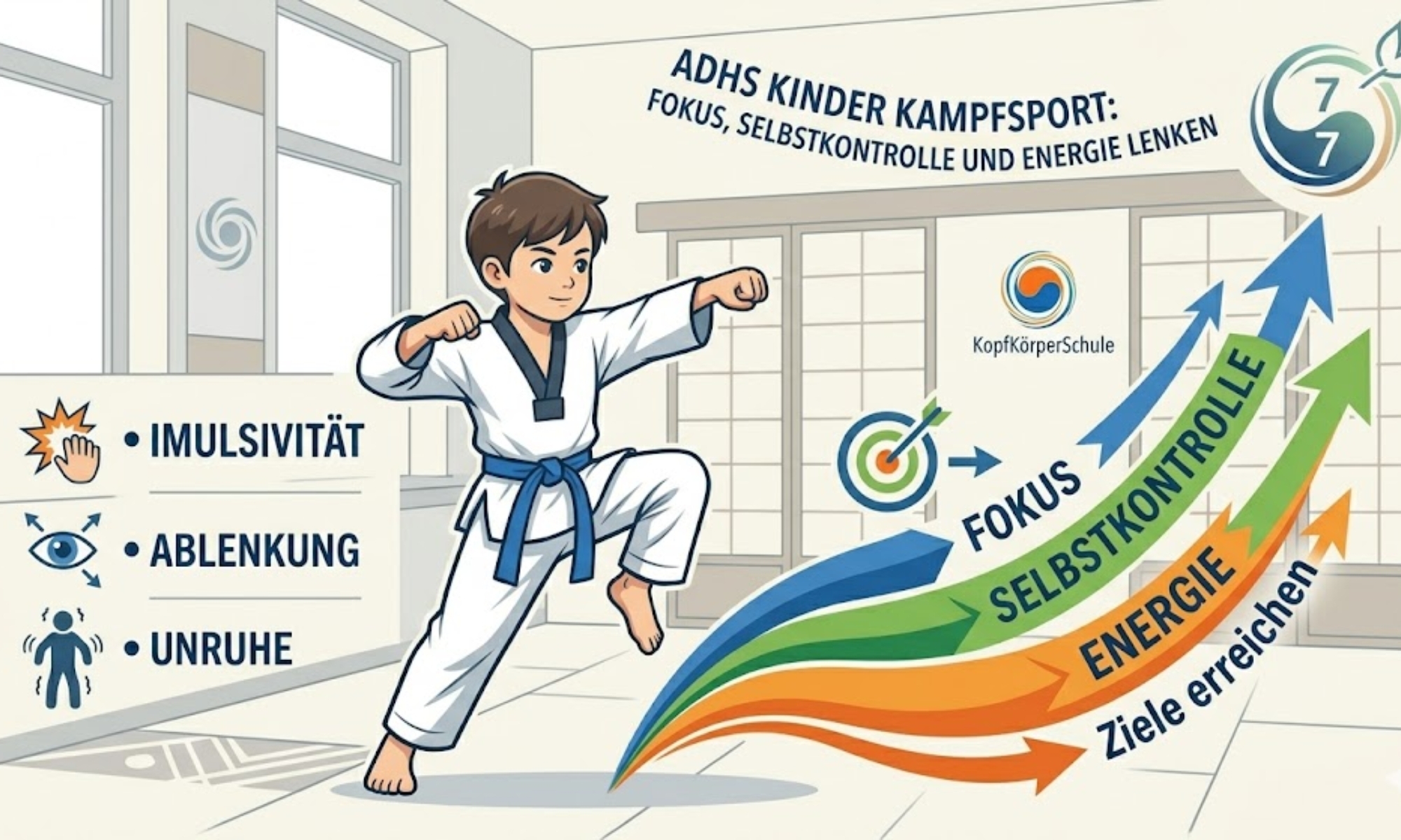 ADHS Kinder Kampfsport: Fokus, Selbstkontrolle